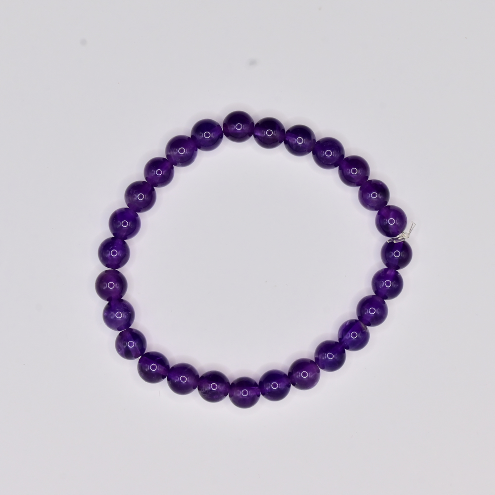 Amethyst Round Crystal Bracelet | Buy Online Crystal Stone Bracelets —  Vastustoreonline