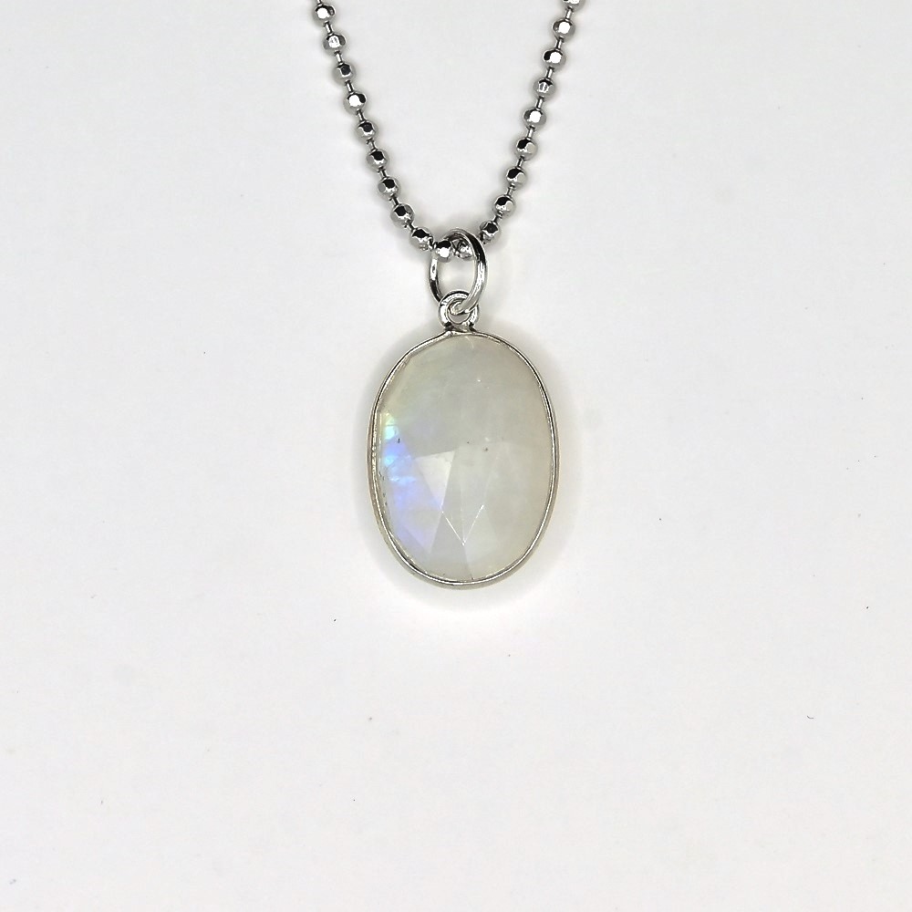 Raw Moonstone Crystal 925 Sterling Silver Gemstone 18