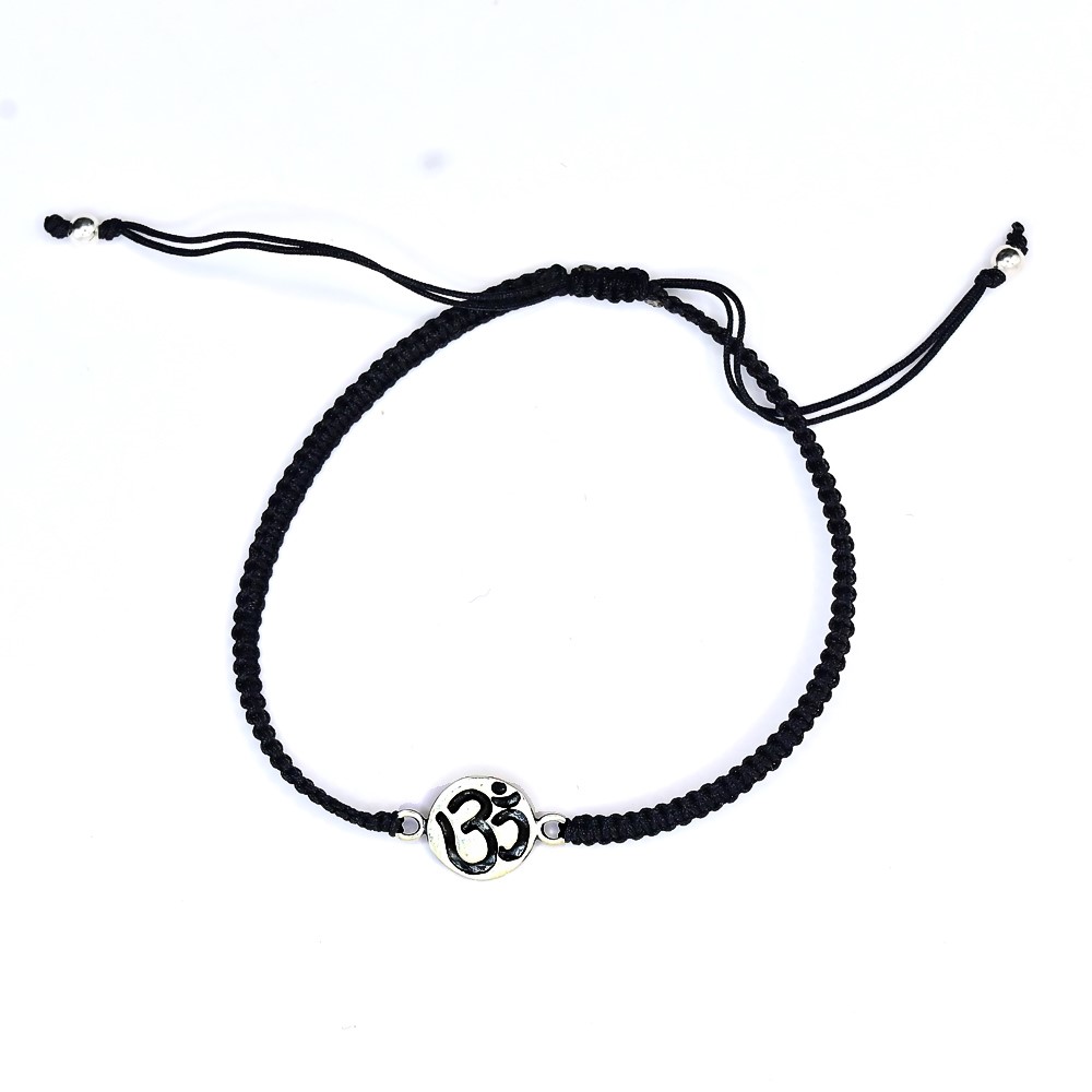 Shani & Adi Jewelry OM bracelet, men's bracelet with silver tone Om India |  Ubuy